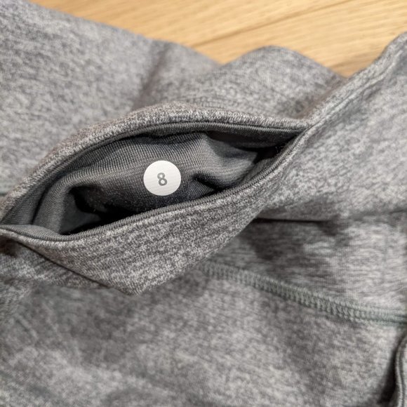 Lululemon Cotton Wonder Under Heather Grey Full Length - Picture 5 of 5